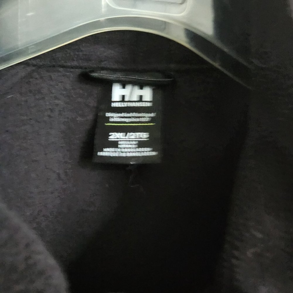 *SOLD* HELLY HANSEN | Fleece half zip pullover polartec black sz 2XL - Picture 3 of 5